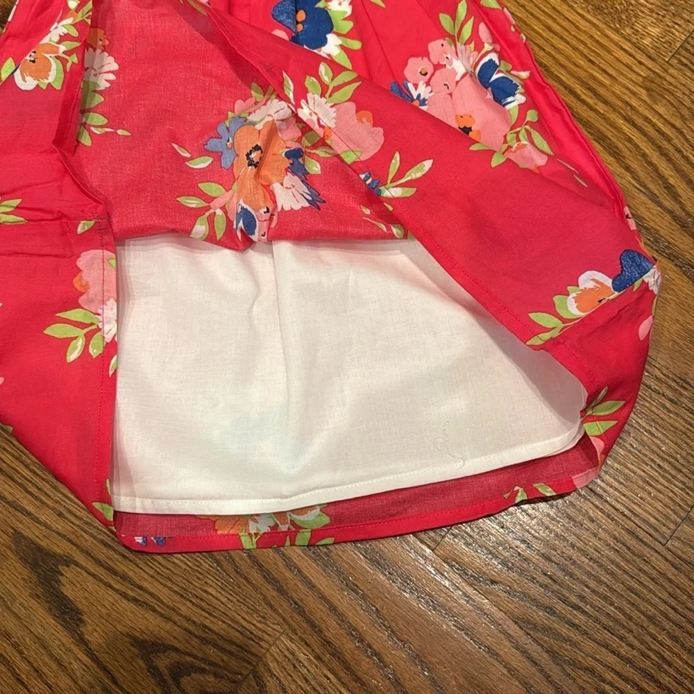 Gap kids girls pink floral tank dress size medium (8-9) NWT